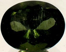 罕见的仿古19thC4CT捷克暗绿玻璃地球外陨石宝石]US 9.99.jpg