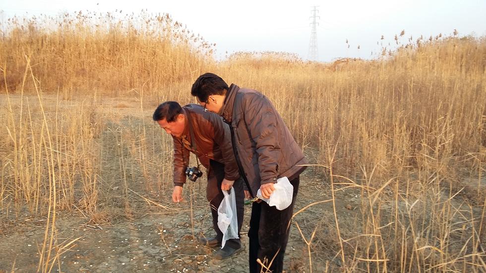 赵哥在太湖底踏勘现场